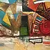 Krzysztof Gajewski, Eldorado III - Tout coule, Collage, Peinture acrylique, Peinture à l'huile - panneau, panneau, 130 x 90