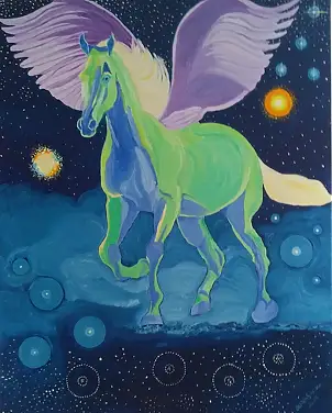 Elżbieta Sulecka, Enigmatic, Obraz olejny - płótno, 79 x 100