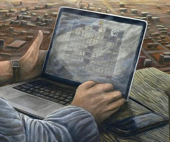 Krzysztof Polaczenko, Epicentrum, Obraz akrylowy - płyta, 117 x 78