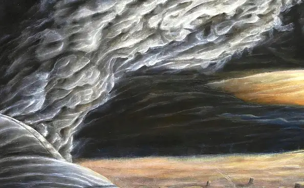 Krzysztof Polaczenko, Epicentrum, Obraz akrylowy - płyta, 117 x 78