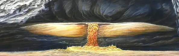 Krzysztof Polaczenko, Epicentrum, Obraz akrylowy - płyta, 117 x 78