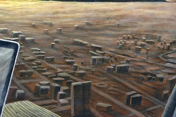 Krzysztof Polaczenko, Epicentrum, Obraz akrylowy - płyta, 117 x 78