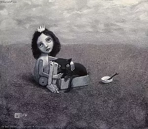 Krzysztof Iwin - Esther and black panther