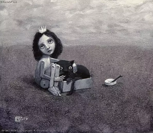 Krzysztof Iwin - Esther and black panther