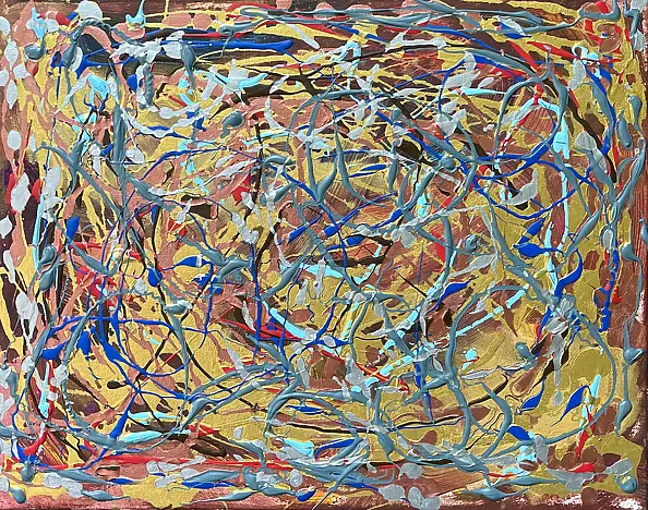 Mariola Świgulska, Flourish and blotts, Acrylic painting - , 50 x 40