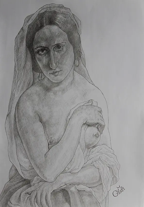 Grzegorz Mioduszewski - Drawing study with Fransesco Hayez