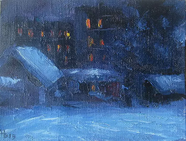 Nikolay Vedmid - study Winter