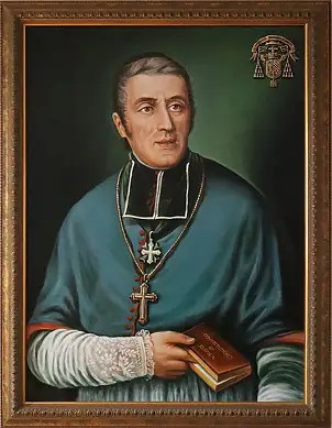 Zbigniew Suwała, Eugene De Mazenod – Gründer der OMI-Gemeinde, Acrylgemälde - Leinwand, 77 x 103