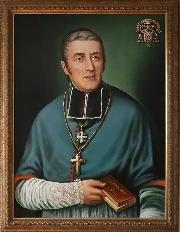 Zbigniew Suwała, Eugene De Mazenod – Gründer der OMI-Gemeinde, Acrylgemälde - Leinwand, 77 x 103