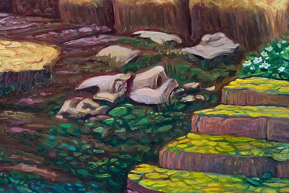 Wojciech Pater, Europa po Wojnie – Część II – Entropia, Obraz olejny - płyta, 125 x 75