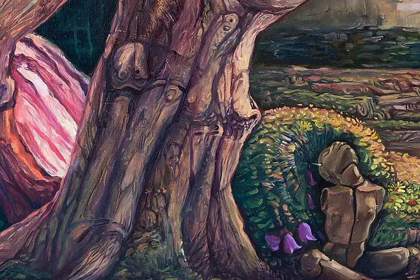 Wojciech Pater, Europa po Wojnie – Część II – Entropia, Obraz olejny - płyta, 125 x 75
