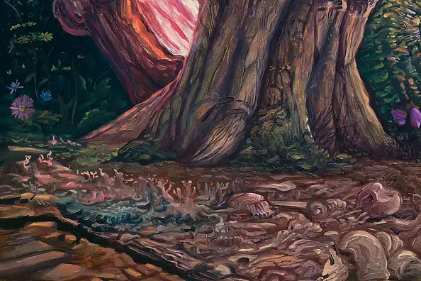 Wojciech Pater, Europa po Wojnie – Część II – Entropia, Obraz olejny - płyta, 125 x 75