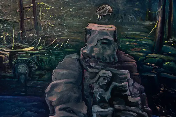 Wojciech Pater, Europa po Wojnie - Część I - Przemienienie, Obraz olejny - płyta, 80 x 60