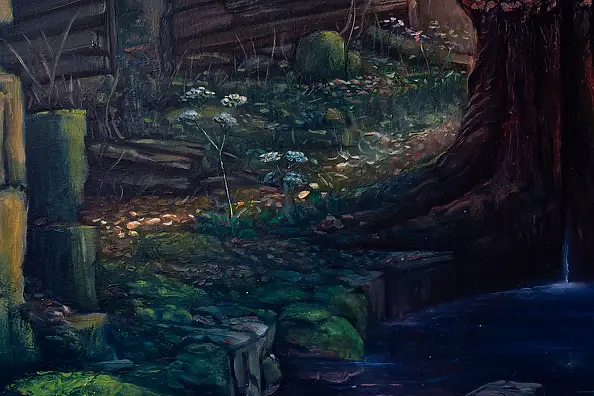 Wojciech Pater, Europa po Wojnie - Część I - Przemienienie, Obraz olejny - płyta, 80 x 60