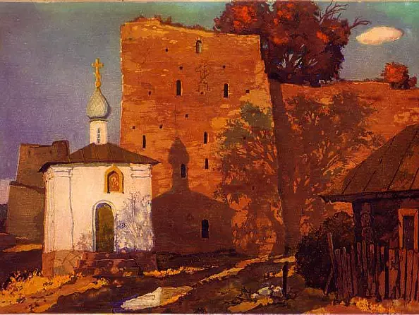 Vladimir Zorin - Evening in Old Izborsk