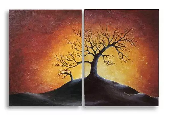 Ewa Gawlik - trees in the evening