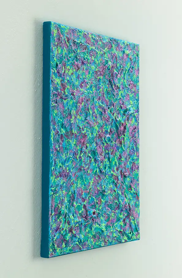 Pamela Rys, Evergreen, Impasto, Obraz akrylowy, Relief, Techniki mieszane - płótno, 120 x 40