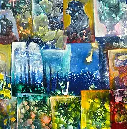 Włodzimierz Draczyński, F8, Ölbild - Leinwand, 80 x 65