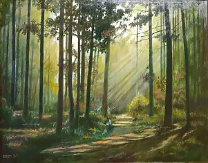 Zenon Różycki - FOREST AT MIDDAY
