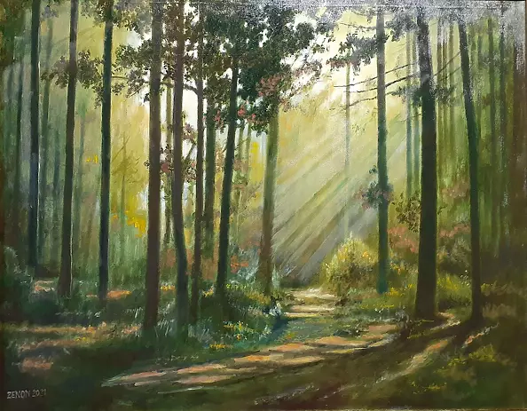 Zenon Różycki - FOREST AT MIDDAY