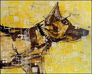 Marek Lutek, FRed 11617, Peinture acrylique - toile, 40 x 50