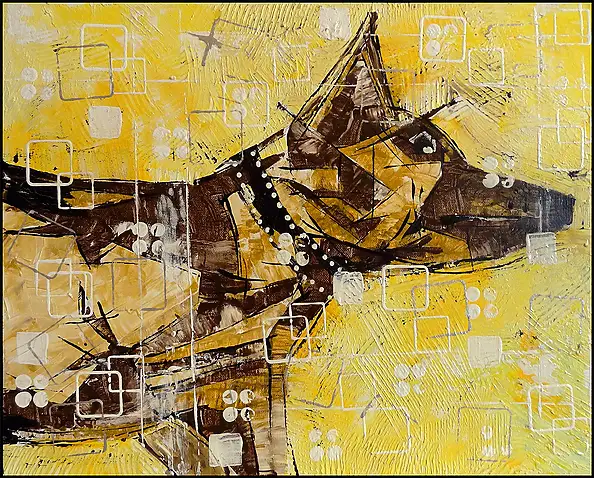 Marek Lutek, FRed 11617, Peinture acrylique - toile, 40 x 50