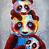 Olha Darchuk - Famille de pandas