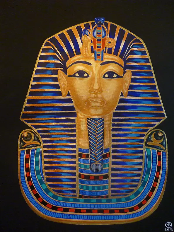 Marianna Małgorzata Bakanowicz - Pharaoh Tutenchamon blue & gold 2013