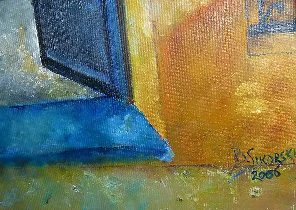 Barbara Sikorski - Facade of a Greek house