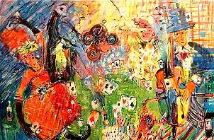 Dariusz Grajek - The Faun and the Card Players....