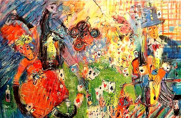 Dariusz Grajek - The Faun and the Card Players....