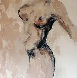 Beata Będkowska, обнаженный, Акрилова картина - холст, 70 x 100