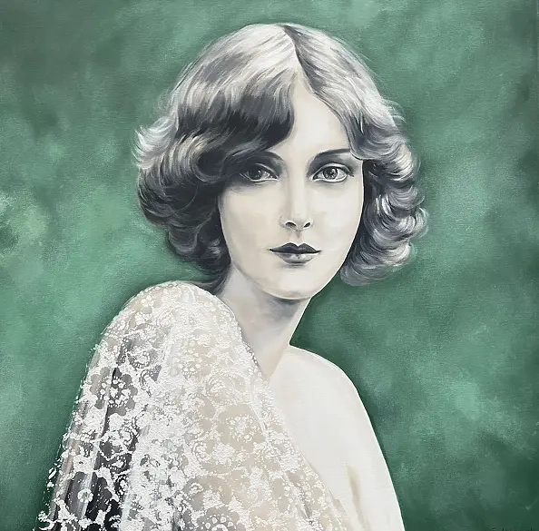 Sandra Chojnowska - Femme en dentelle, 2024