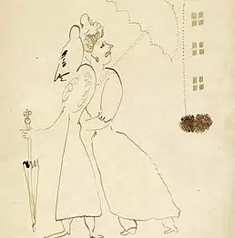 Marc Chagall - Femmes au parapluies pour Suite Provinciale de Gustave Coquiot