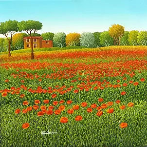   - field of poppies