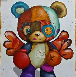 Wojciech Brewka, Fight for your Right to, Acrylic painting - canvas, 80 x 100