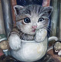 Grzegorz Ptak, Джокер, Акрилова картина - холст, 40 x 30