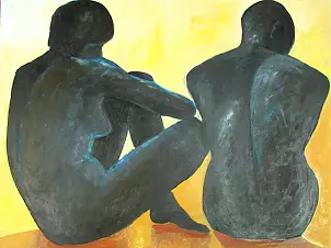 Alina Raczkiewicz Bęc - Characters on the beach