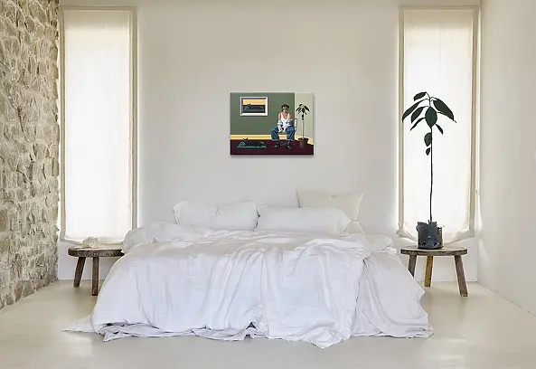 Nataliya Bagatskaya - Ficus, Cat and She...