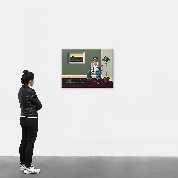 Nataliya Bagatskaya - Ficus, Cat and She...