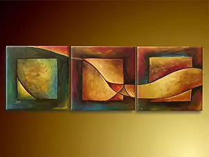 Ewa Gawlik - Pola i łąki - tryptyk