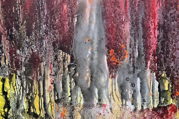 Ewa Mościszko, Finnish autumn tundra, Acrylic painting - , 100 x 70