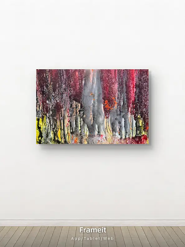 Ewa Mościszko, Finnish autumn tundra, Acrylic painting - , 100 x 70