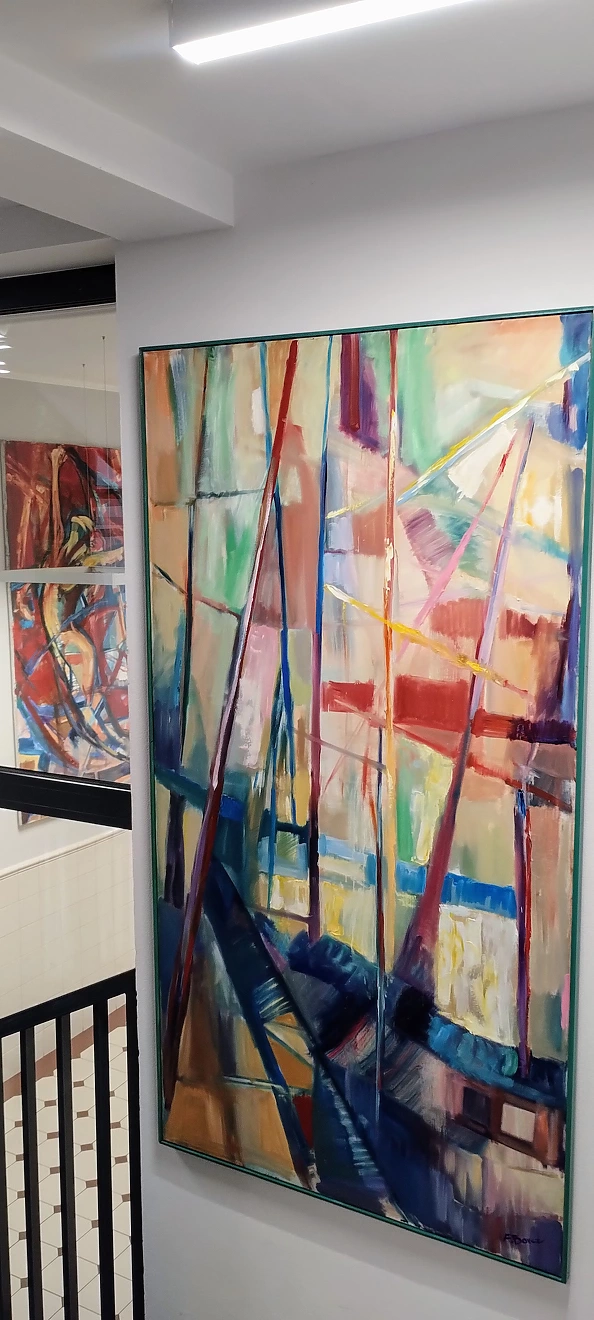 Anna Borcz - Purple sailboats