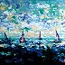 Jerzy Stachura - purple sailboats