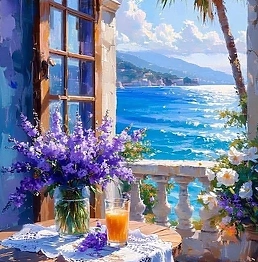 Emilia Czupryńska - Purple Mediterranean Landscape