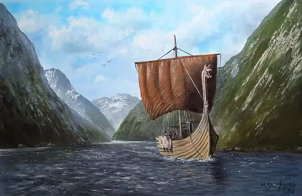 Marek Szczepaniak - Fiord - łódź Wikingów