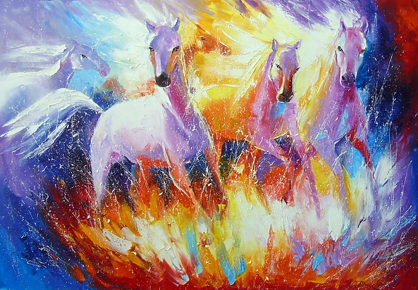 Olha Darchuk - Fire horses