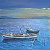 Elio Picariello - Łodzie rybackie o zachodzie słońca