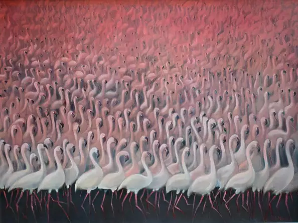 Andrzej Skoczylas - Flamingos
